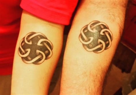 First Tattoo With My Dad Celtic Knot Bond Between Father And. . Tribal father daughter symbols